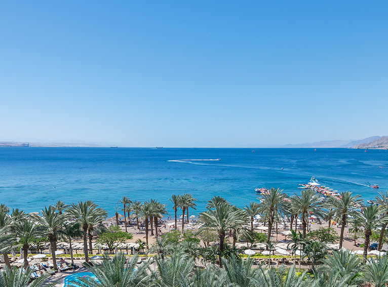 נוף לחוף הים ממלון רויאל ביץ' אילת
